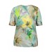 Betty Barclay - 2786 1973 T-shirt korte mouwen print geel groen.